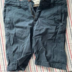 Abercrombie kids 11/12 navy blue chino shorts boys